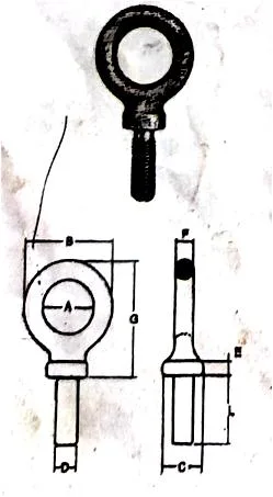 Lifting Big French Type Eye Bolt