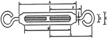 Korean Type Malleable Turnbuckle Galv