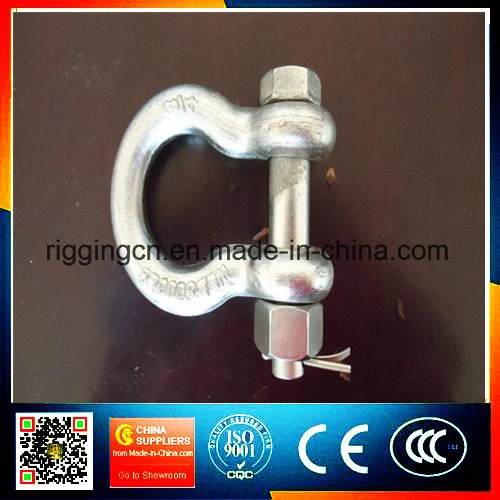 Marine Hardware Screw Pin Dee Shackle G-2150 High Strength Forged Galvanized Alloy Steel Bolt Safety