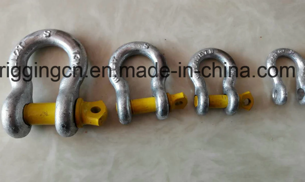 Dee Anchor Shackle for Industrial with Yellow Screw Pin in Grade S