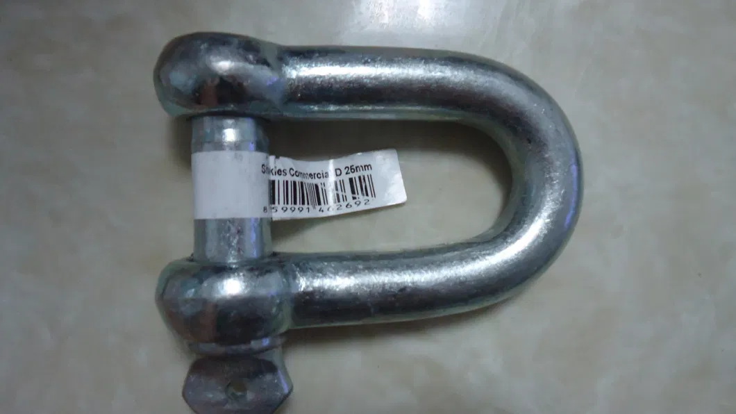 Galvanized Large Dee Screw Pin Shackle Chain Shackle Straight Shackle