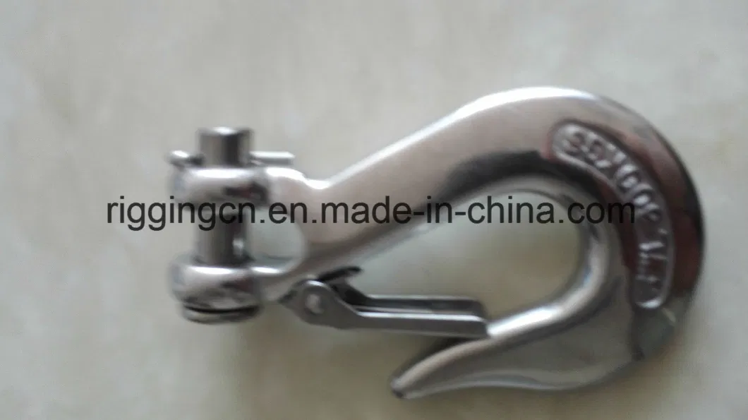 Ss 316 Clevis Hook with Latch 3/8 Inch Wll 2 Ton