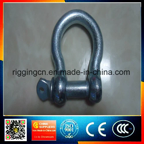 Marine Hardware Screw Pin Dee Shackle G-2150 High Strength Forged Galvanized Alloy Steel Bolt Safety