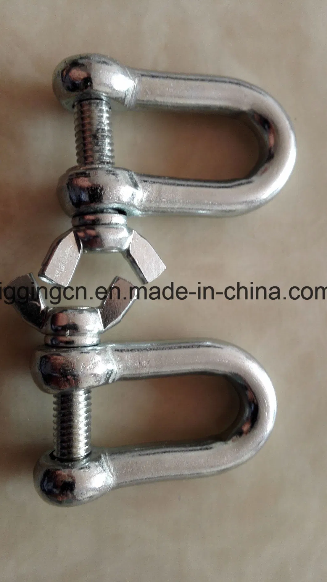 Forged Long D Shackle with safety Nut