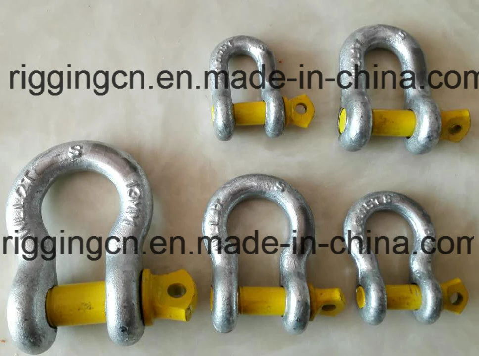 Forged Long D Shackle with safety Nut