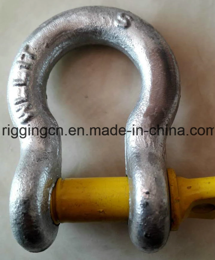 Dee Anchor Shackle for Industrial with Yellow Screw Pin in Grade S