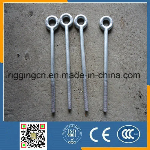 Long Screw Eye Bolt G291 with Regular Nut HDG
