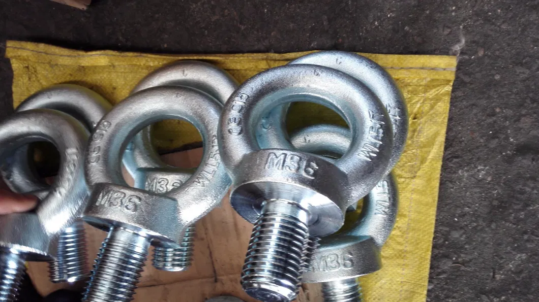 Long Screw Eye Bolt G291 with Regular Nut HDG