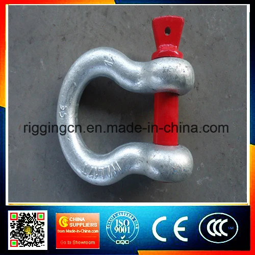 Marine Hardware Screw Pin Dee Shackle G-2150 High Strength Forged Galvanized Alloy Steel Bolt Safety