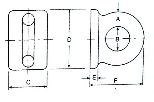 Eye Deck Plate Rectangular Base Eye Plates for Welding