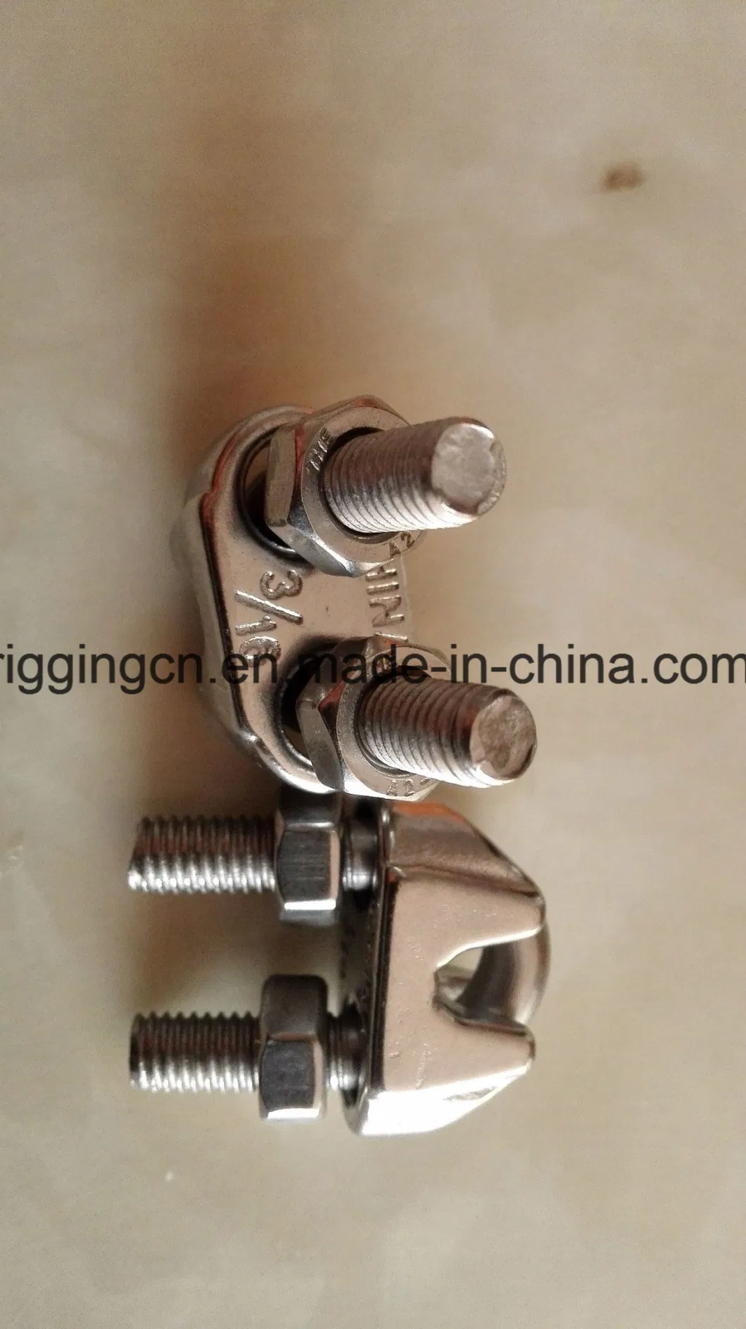 Stainless Steel Us Type Casting Wire Rope Clip Polished